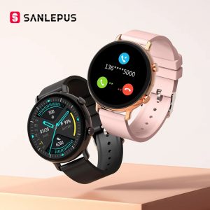 SANLEPUS Fashion Smart Watch 2021 New Women Men Smartwatch Dial Calls Blood Oxygen Heart Rate Monitor For Samsung Apple Android